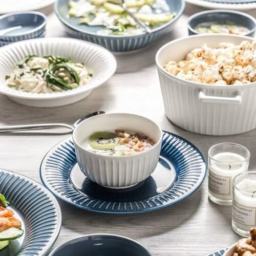 Dishes Nordic Set Ins Style Light Luxury Simple Creative Ceramic Tableware Ceramica Porcelana Dinner Plates