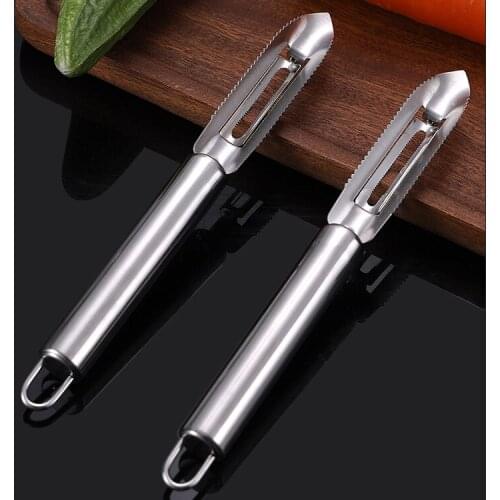 Factory direct supply scales planer household fruits planer stainless steel peeler multifunctional peeler kitchen gadget
