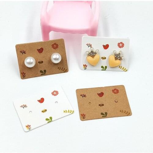 Multi Color and Styles Paper Cardboard for Women Stud Earrings Jewelry Accessories Display Packaging Cards 200Pcs/Lot 3.5x2.5cm