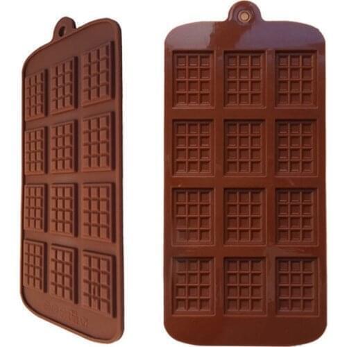 Silicone Mini Chocolate Block Bar Mold Ice Tray Cake Decoration Baking Cake Jelly Candy Tool DIY Mold Kitchen Baking Tool