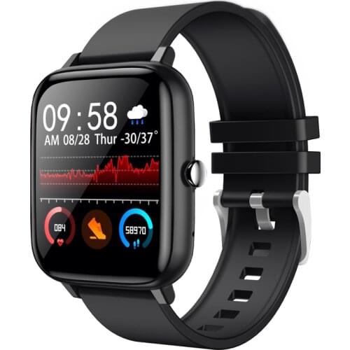 Smart Watch Men Women P6 1.54 Inch Waterproof Smart Clock Fitness Tracker Full Touch Screen Heart Rate Monitor For iOS Android