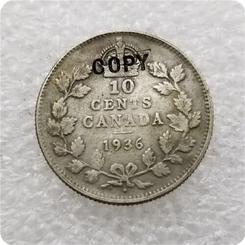 USA 1936 with raised dot Canada 10 Cents Half Dollar COPY COINS