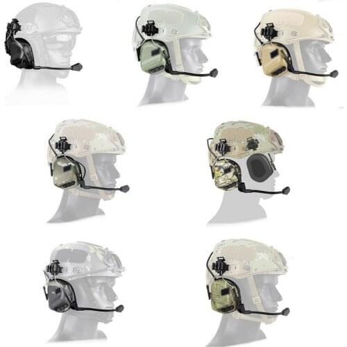 Tactical Communication Sound Pickup Noise Reduction Helmet Guide Rail Headset