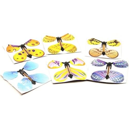 12pcs Magic Flying Butterfly Change From Empty Hands Freedom Butterfly Close Up Magic Tricks Magia Kids Toy Funny Gadgets