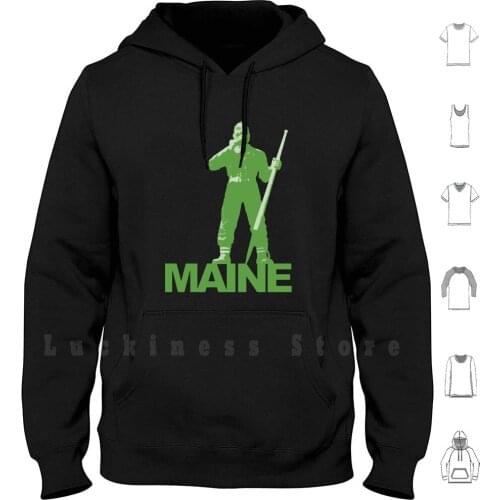 Lumberjackgreen Hoodie Long Sleeve Lumberjack Maine