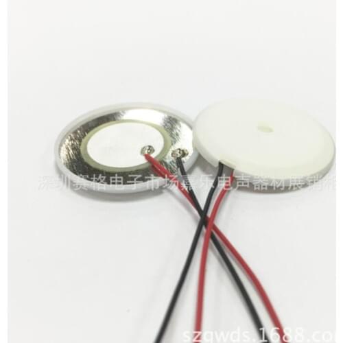 27 mm iron sheet and rubber shell welding red-black piezoelectric ceramic buzzer ROHS for welding wire