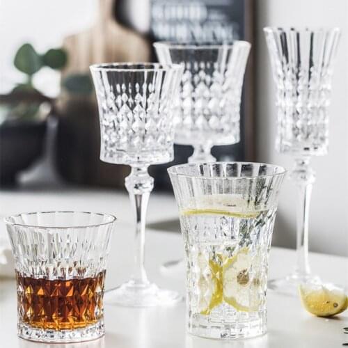 150-280ml Classical Art Lover Goblet Whiskey Vodka Wine Champagne Carved Wine Glass High-quality Wine Utensils