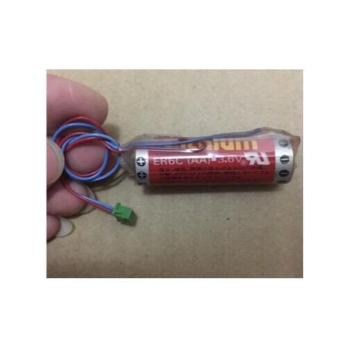 2PCS battery GJR5250700R0001 07LE90 PLC battery ER6C with green plug Lithium battery
