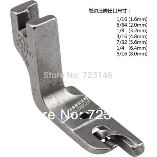 2015 New Arrival 7/32(5.6mm) Presser Foot Feet Sewing Machine Accessories for Industrial Flat Car Single-needle Parts 3/16 4.8mm