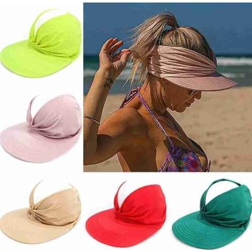 2021 New Summer Beach Hat Women Sun Visor Sun Hat Women Anti-ultraviolet Elastic Hollow Top Hat Street Casual Caps Sun Hat