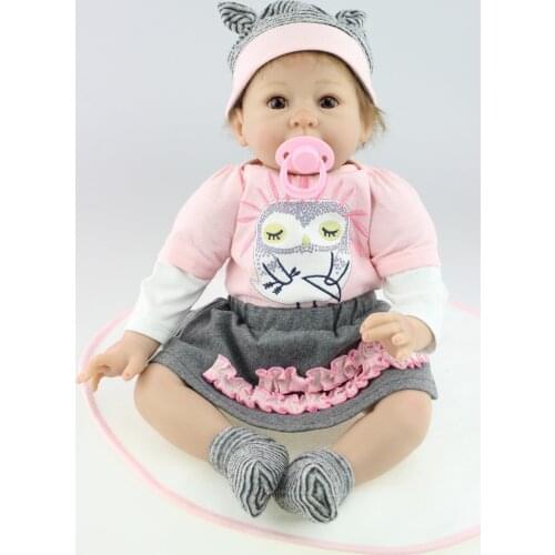 22inch reborn baby doll lifelike soft silicone vinyl real gentle touch