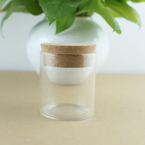 3pcs/lot 55*60mm 80ml Thick Glass Bottle Kitchen Storage Bottles Jars Glass Bottles Food Container