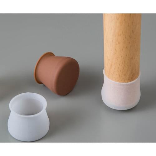 4/8Pcs Lot Table Chair Leg Mat Silicone Non-slip Table Chair Leg Caps Foot Protection Bottom Cover Pads Wood Floor Protectors