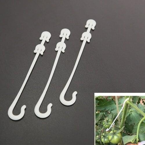 50pcs/lot Fruit Cherry Tomato Ear Hook Garden Flower Vegetable Plant Support Tomato Clips Trellis for Garden Plant Flower
