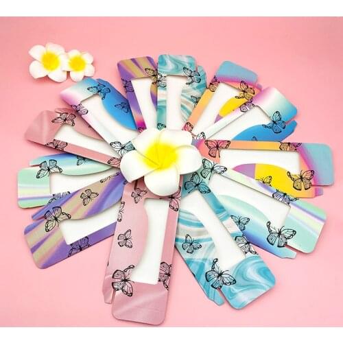 ABCO Eyelashes Package Wholesale Blank Multicolor Eyelash Packaging Box For 25mm Eyelashes DIY Flash Packing Box Makeup Tools