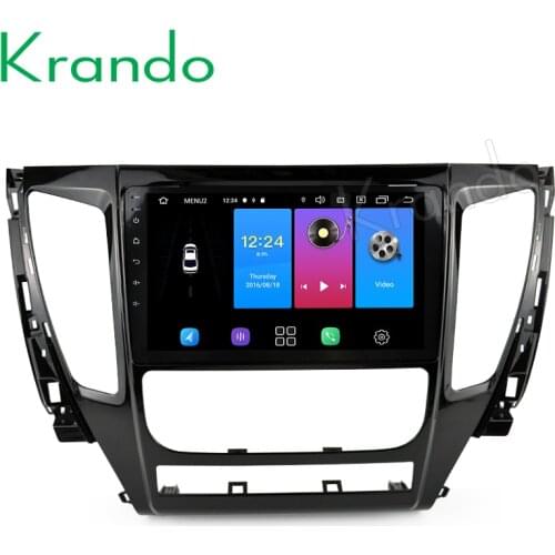 Krando Android 9.0 10.1" IPS touch screen car multimedia player for For MITSUBISHI PAJERO 2016 GPS navigation system No 2din DVD
