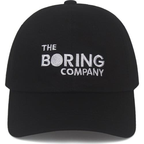 THE BORING COMPANY Dad 100% Cotton Hat Baseball Cap Embroidery For Men Women Snapback Cap Hip Hop Bone Garros