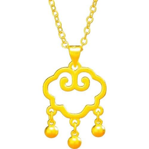 Unusual Lucky lock Pendant Necklaces For Women Vintage 24K Gold Chain Charm Choker Necklaces Boho 2021 new wedding Jewelry Gift