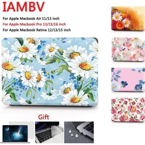 Colored flowers Case For Apple Macbook Air Pro Retina M1 Chip 11 12 13 15 16 Inch,for Air 13 A2179 A2337 Pro13 A2251 A2338+gift