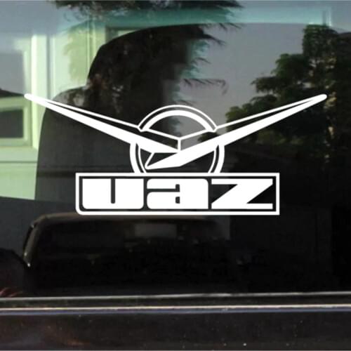 CK2158#29*12cm UAZ funny car sticker vinyl decal silver/black car auto stickers for car bumper window car decorations