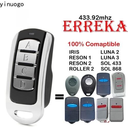 Hot Sale Spain ERREKA IRIS SOL 433/868 FORSA TR1 TR2 TR4 ROPER GO JCM APRIMATIC TR TM4 TXM PUJOL TWIN Garage Gate Remote Control