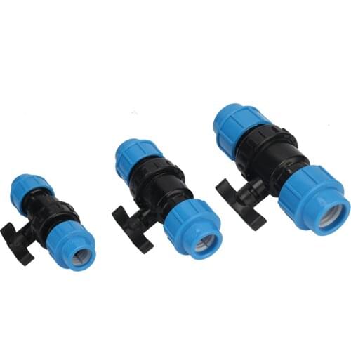 20mm 25mm 32mm Pipe Interface PE Valve Home Improvement Plumbing Pipe Fittings Irrigation Pipe Water Control Switch 1 Pcs