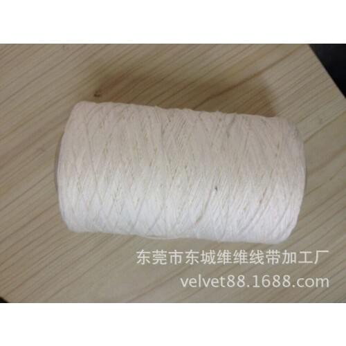 Dongguan clothing tag white cotton rope line 3*8 wire rope