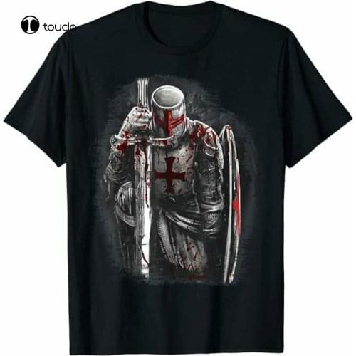 Christian Templar Knights Gifts, Rosary Crusader Warrior T-Shirt Tee Shirt