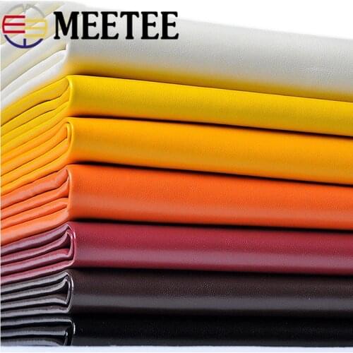 Meetee 50*136cm Pu Artificial Leather Faux Fabric for Sewing Sofa Chairs Car Bags Decor DIY Leather Material Sewing Accessories
