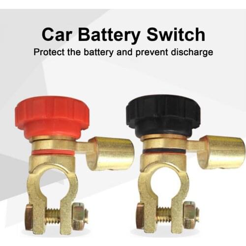 Car Battery Terminals Disconnecting Clamp Negative-Post Switch Universal Negative Terminal Quick Release Cut-off Isolator Switch