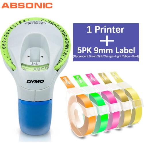 Absonic Dymo Label Machine 12965 Manual Labeller Print 3D Embossing Label Tape for Dymo Label Tape DYMO Embossing Label Maker