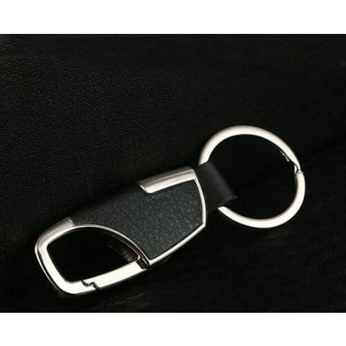 Fashion Key Wallets New Design Metallic Keychain Luxury Genuine Leather Key Organizer Holder Key Holder Mini Men Car Key Gifts