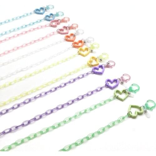 2021 New Fashion Kids Glasses Chain Mask Chain Holder Hollow Star Heart Sunglasses Lanyard Eyewear Holder Neck Cord Jewelry Gift