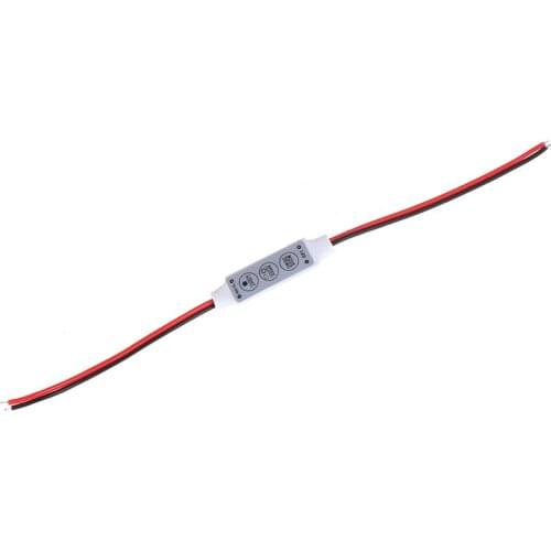 One Piece DC5-24V Mini 3 Keys Single Color LED Controller Brightness Dimmer