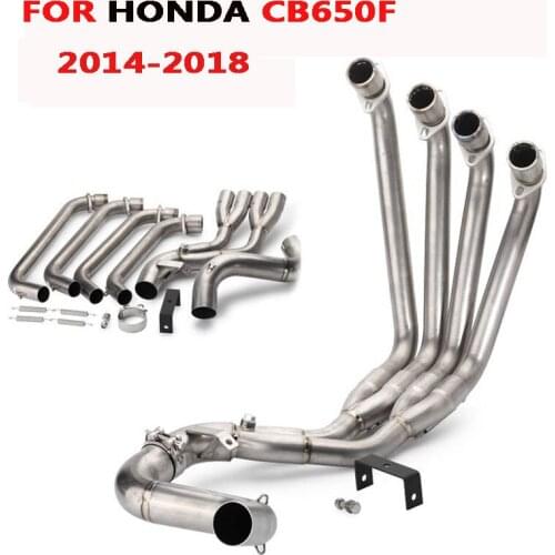 Front Row Side Tntact Motorcycle full Exhaust systems Pipe For Honda CBR650F CBR650 CB650F CBR 650 2014-2018 Stainless Steel