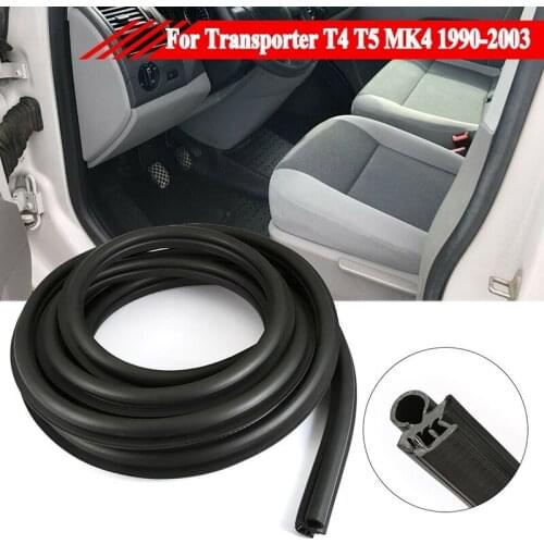 Car Front Left Door Seal Driver Side Waterproof Rubber Seal for Transporter T4 T5 MK4 1990-2003