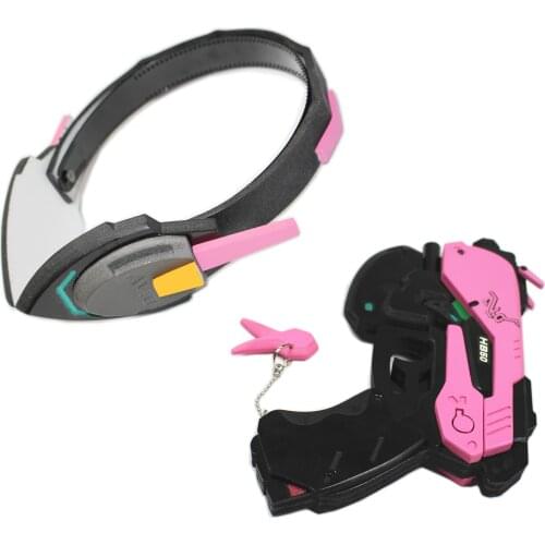 D.Va Overwatch Cosplay Gun and Headset Costume Props