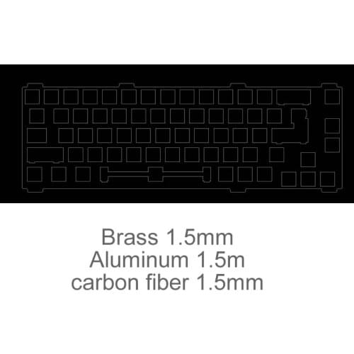 Custom product links,1.5mm keyboard ,brass Aluminum carbon fiber ,Brass/copper plate Precision cutting,DIY shape cut