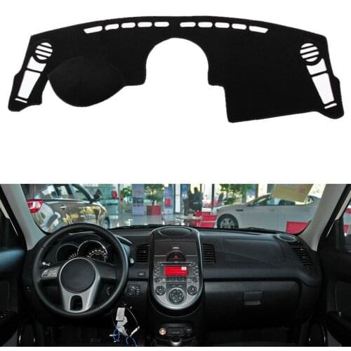 Car Dashboard Dash Cover Pad Mat Dashmat Sun Shade Instrument Protective Carpet Car Accessories For Kia Soul 2010 2011 2012 2013