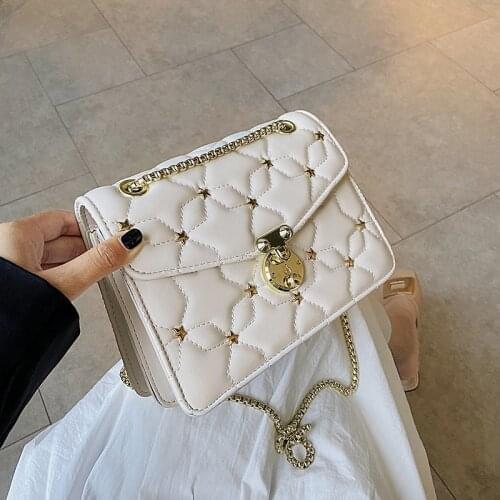 Luxury Crossbody Bags for Women Leather Handbags Retro Female Rivet Leather Shoulder Bag Sac A Main Fashion Ladies Messenger Bag