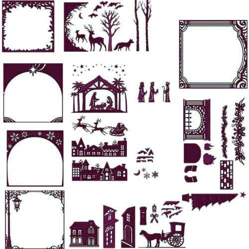 Christmas Santa Claus Jesus Metal Cutting Dies Stencils For DIY Scrapbooking Decoration Embossing Supplier Craft Die Cut 2019