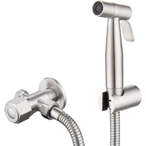 Stainless Steel Toilet Hand Held Bidet Faucet Sprayer Bidet Set Sprayer Toilet Spray For Bathroom Self Cleaning Shower Head