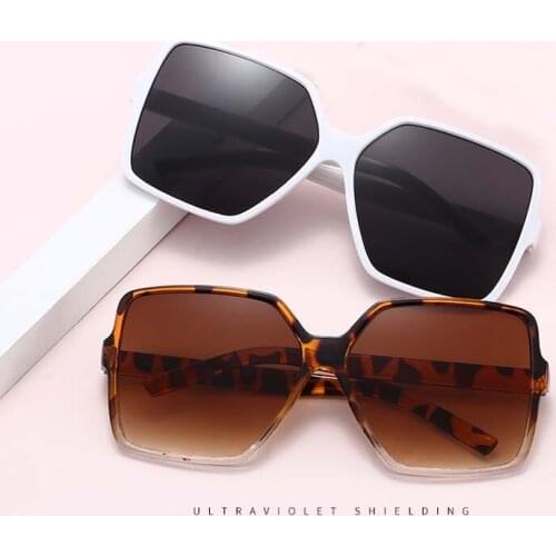 Big Square Oversized Sunglasses Women Big Frame Colorful Sun Glasses Female Mirror Oculos Unisex Gradient Hip Hop Shades
