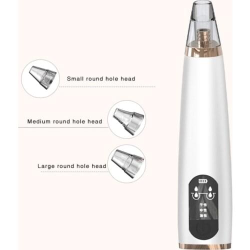 Ultrasonic Vibration Electronic Vacuum Cleaner Black Dots Blackhead Remover Face Beauty Machine Cleansing Instruments