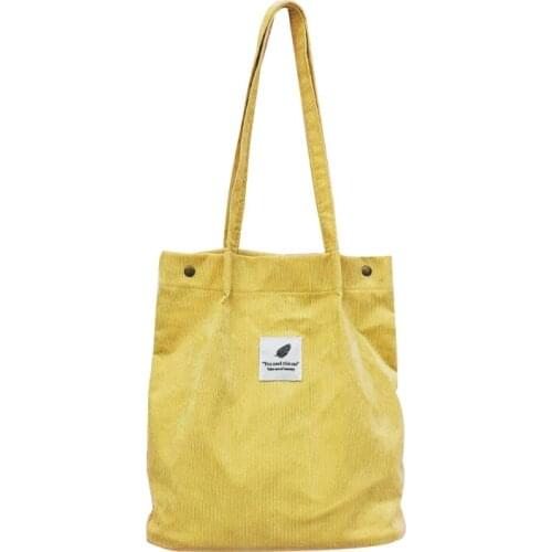 Women Ladies Corduroy Handbags Shoulder Bag Ladies Tote Purse Messenger A69C