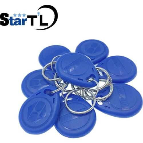 125Khz RFID Proximity ID Card Token Tags Key Keyfobs Access Control,Blue Color