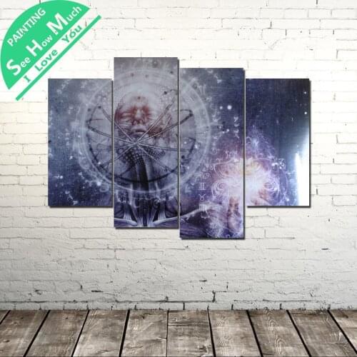 4 Piece Tradition Meridian wall art decor poster vintage decorative pictures canvas prints paintings art prints wall pictures