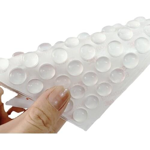 50/64/80/100PCS Self-adhesive Damper Furniture Door Stopper Durable Collision Cushion Prevent Noisy Bumper Silicone Pads