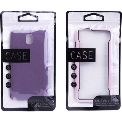 800 pcs Wholesale New Arrival Plastic Zipper Clear Silver Retail Packaging Sliver Bag Cell Phone Case for iphone 7 7plus
