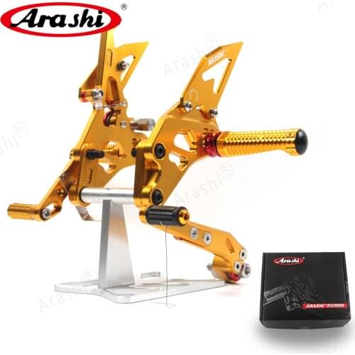 Arashi Motorcycle Race Adjustable Footrest Footpegs For SUZUKI GSX R GSXR GSX-R 1000 2009 2010 2011 2012 2015 2016 GSXR1000